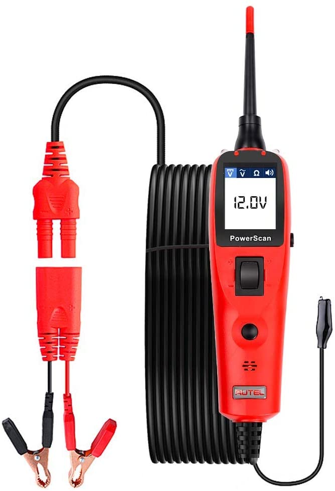 Autel Powerscan PS100 Automotive Electrical Circuit System Diagnosis Tool Car Circuit Tester Digital Voltmeter Red