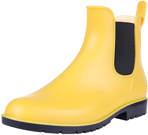 Asgard Women's Ankle Rain Boots Waterproof Chelsea Boots