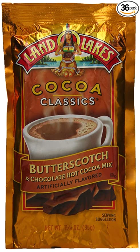 Land O Lakes Cocoa Classics Butterscotch and Chocolate Hot Cocoa Mix (VALUE PACK of 36)