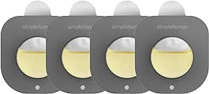 simplehuman All-Natural Odor-Absorbing System, Odorsorb Pod Refill, 4 Pods, Fit inside Close-lid Trash Cans