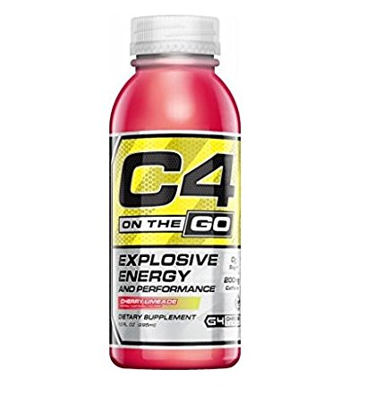 Cellucor, C4 on the Go, Explosive Energy Pre-Workout Supplement, Cherry Limeade, 12 Count