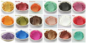 15-Color Matte Mineral Makeup Pigments Shimmer Mica Powder For DIY Soap Making, Cosmetic, Candle Making, Eye shadow, Toiletry Crafters and so on (3 grams Each, 45 Grams Total)