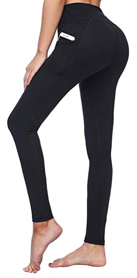 LifeSky Yoga Pants for Women with Pockets High Waist Tummy Control Leggings 4 Way Stretch Soft & Slim Active Leggings