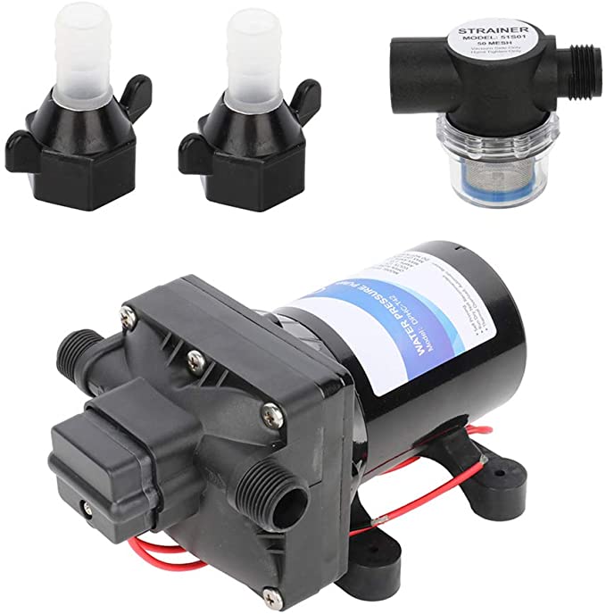 ECCPP 42-Series RV Water Pump with Strainer RV Plumbing Camper Water Pump 12V 4008-101-A65 4008-101-E65 3.0GPM