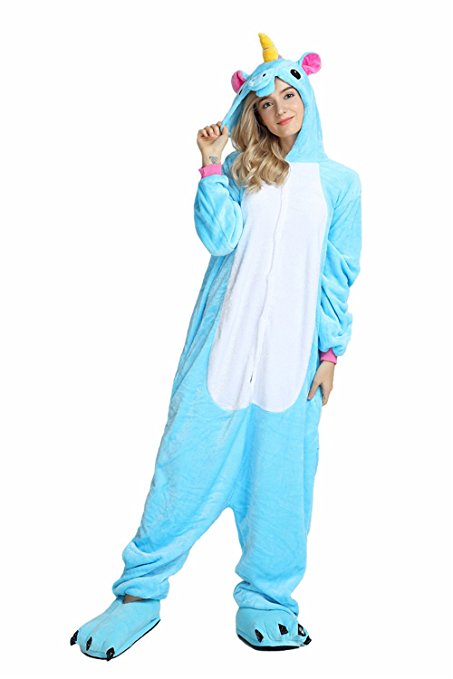 Laizi Magical Adult Unicorn Onesie Pajamas for Christmas Costume and Sleepwear