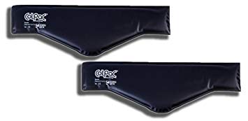 Chattanooga ColPac Clinical Grade Black Urethane Ice Pack (2 Pack) - Neck Contour, 21 Inch