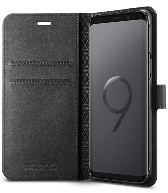 Spigen Wallet S Designed for Samsung Galaxy S9 Case (2018) - Black