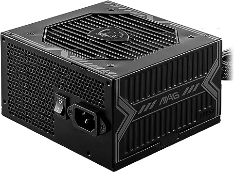 MSI MAG A550BN Gaming Power Supplyr - 80 Plus Bronze Certified 550W - Compact Size - ATX PSU