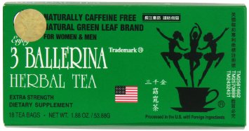 3 Ballerina Tea Dieters' Drink Extra Strength (4 boxes x 18 teabags)