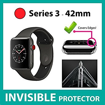 Apple Watch Series 3 42mm Screen Protector INVISIBLE Front Shield Military Grade Protection Exclusive to ACE CASE