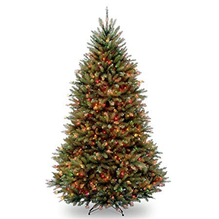 National Tree 7 Foot Dunhill Fir Tree with 700 Multicolor Lights (DUH-70RLO)