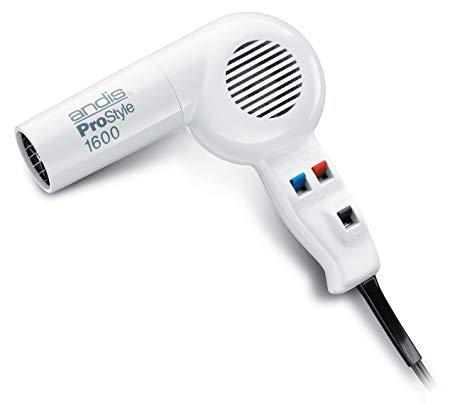 Andis 1600-Watt High Performance ProStyle Hair Dryer, White (40055)