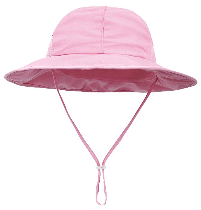 SimpliKids Sun Hat Baby Toddler Kids UPF 50  Sun Protection Wide Brim Bucket Hat