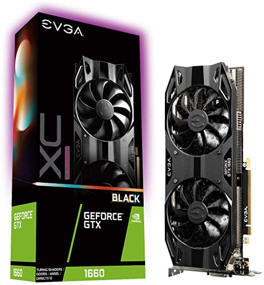 EVGA GeForce GTX 1660 Xc Ultra Black 6144 MB GDDR5 Graphics Card