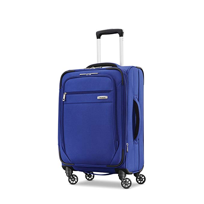 Samsonite Advena Expandable Softside Carry On Luggage with Spinner Wheels, 20 Inch, Cobalt Blue