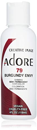 Adore Semi-Permanent Haircolor 4 Ounce (118ml) (2 Pack) 079 Burgundy Envy