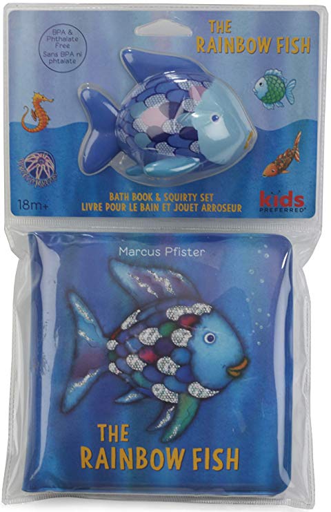Kids Preferred The Rainbow Fish Bath Book and Squirty Set