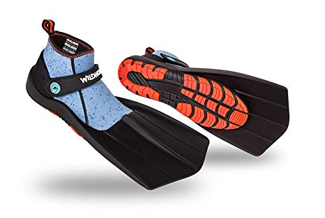 Wildhorn Topside Snorkel Fins- Compact Travel, Swim Snorkeling Flippers Men Women. Revolutionary Comfort on Land Sea.