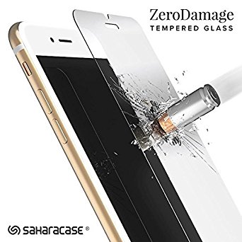 iPhone 7 Plus 6S/6 Plus ZeroDamage Tempered Glass Screen Protector with (Installation Tool) .33m Anti Fingerprint Shatterproof Anti-Scratch Fits Apple iPhone 7 Plus iPhone 6S Plus 6 Plus - SaharaCase