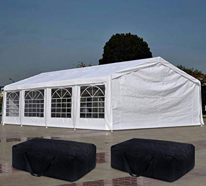 Quictent 13' x 26' Heavy Duty Outdoor Gazebo Wedding Party Tent BBQ Canopy Carport with 3 Carry Bags
