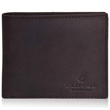 Leather wallets for men with RFID - Bifold wallets Travel wallet slim wallet front pocket wallet for men