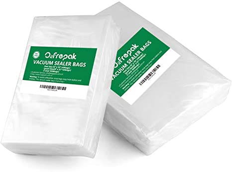 Premium!! O2frepak 100 Count Vacuum Sealer Bags 50 of Each Size 50 Pint 6"X10"and 50 Quart 8"X12"for Food Saver,BPA Free Sous Vide Seal a Meal Commercial Grade Vaccume Seal Pre-Cut Combo Pack Bag