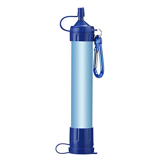 Portable Water Filter straw, BOKIN survival Water Purifier 2000L with 0.01 microns purification-Perfect Outdoor Filter Purifier for Hiking Camping，Travel and Emergency.