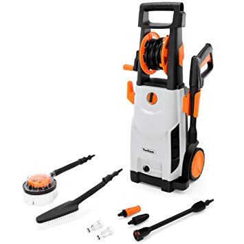 VonHaus 2200W Pressure Washer With Accessories – Outdoor Home/Patio & Car Cleaner – 110 Bar Pressure 165bar Max Pressure, 6.3 litres/min Flow