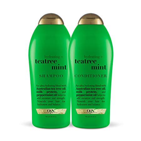 OGX Hydrating   Tea Tree Mint Shampoo & Conditioner, 25.4 Ounce (Set of 2)