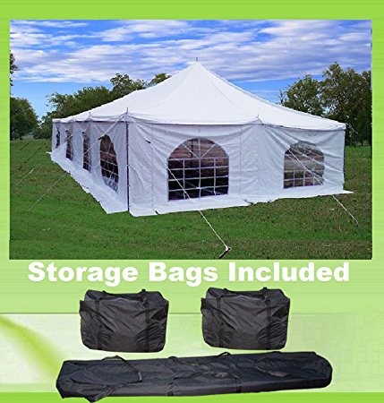 40'x20' PVC Pole Tent - Havey Duty Party Wedding Canopy Shelter - With Storage Bags - By DELTA Canopies