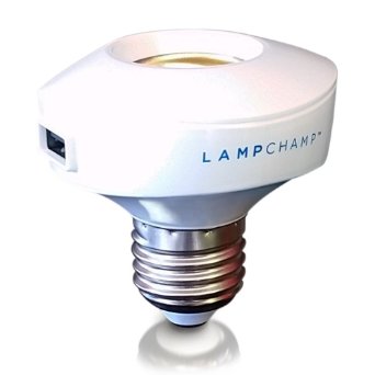 LampChamp - The USB Lamp Socket Charger & Adapter for Cell Phones / Tablets / eReaders