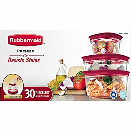 Rubbermaid Premier 30 piece Storage Set - Stain Resistant