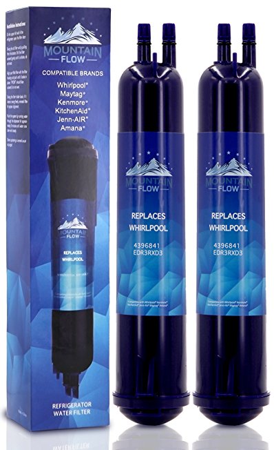 Refrigerator Water Filter 4396841, Replacement for Pur Water Filter 4396841 4396710, Kenmore 9030,Filter 3, EDR3RXD1, (2 Pack)
