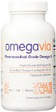 OmegaVia Pharma-Grade Omega-3 Enteric OdorlessBurp-Free 1105 mg Omega-3 - Highest Omega-3 per pill