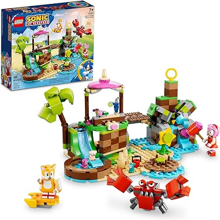 LEGO Sonic The Hedgehog Amy’s Animal Rescue Island 76992 Building Toy Set, Sonic Adventure Toy with 6 Characters and Accessories for Creative Role Play, Fun Gift for 7 Year Old Gamers