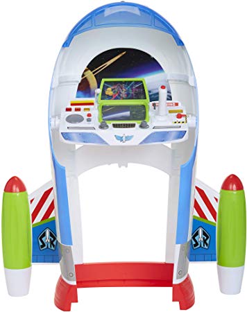 Toy Story B07GXLZQL9 Disney 4 Buzz Lightyear Star Command Center with Lights & Sounds! 3 Ways to Play, Flight, Desk Or Launch Modes! Encourage Imagination Play for Any Fan!