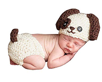 MSFS Baby Baby Crochet Knitted Photo Photography Props Handmade Baby Hat Diaper Outfit