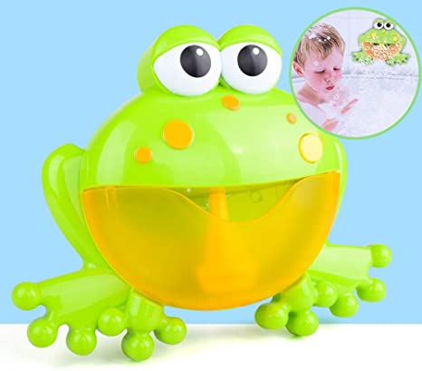 Musical Frog Baby Bath Toy Bubble Machine Bathtub Maker for Bath