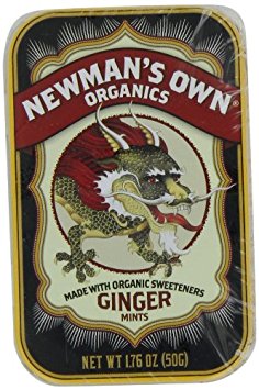 Newman's Own Organics Mints, Ginger, 1.76-Ounce Tins (Pack of 6)