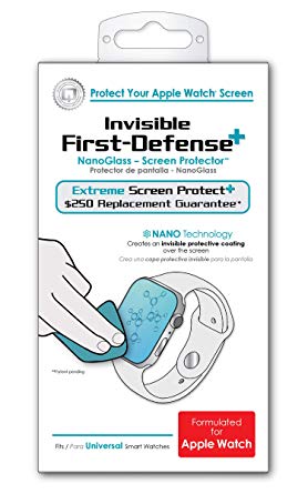 Qmadix - Invisible First Defense NanoGlass/Liquid Glass/Tempered Glass Screen Protection w/Screen Protect  $250 Screen Replacement Guarantee (Watch [Apple])