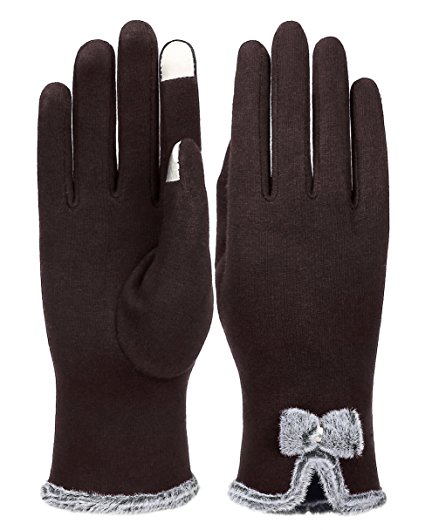 IL Caldo Women's Screentouch Thick Warmer Weather Gloves
