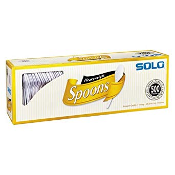 Solo Plastic Spoon White 500ct