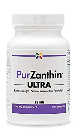 Stop Aging Now - PurZanthin™ ULTRA Natural Astaxanthin 12 MG (PZUWPT) - Extra Strength, Natural Astaxanthin Formula - 30 Softgels