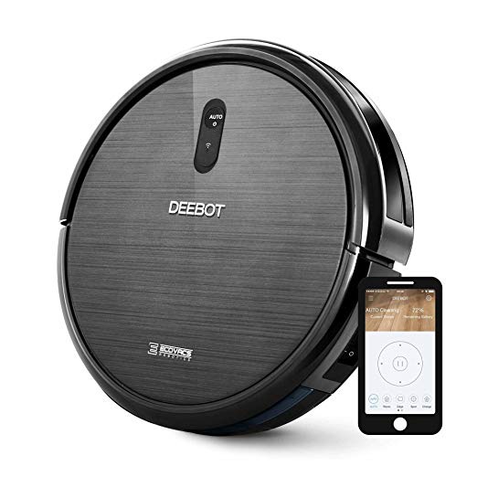 ECOVACS DEEBOT N79 Robotic Vacuum Cleaner, Strong Suction, for Low-Pile Carpet, Hard Floor, Wi-Fi Connected