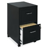 Lorell 16872 2-Drawer Mobile File Cabinet 18-Inch