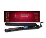 HSI PROFESSIONAL CERAMIC TOURMALINE IONIC FLAT IRON HAIR STRAIGHTENER INCLUDES GLOVE  POUCH AND travel size Argan Oil Leave In Hair Treatment WORLDWIDE DUAL VOLTAGE 110v-220v 1 Inch With Digital LCD