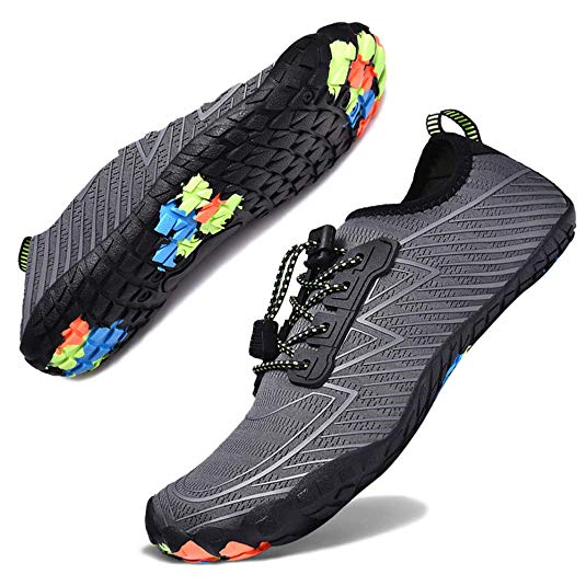 Hotaden Water Shoes for Men Women Quick Dry Barefoot Beach Shoes Aqua Shoes Swim Surf Diving Boating Shoes