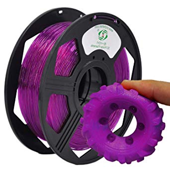 YOYI 3D Printer Filament,TPU Flexible Filament 1.75mm 0.8kg Spool Dimensional Accuracy +/- 0.03 mm,100% Europe Raw Material (Purple)