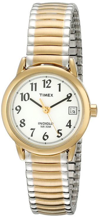 Timex Women's T2H381 Easy Reader Two-Tone Watch with Expansion Band