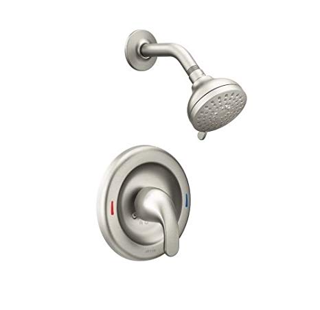 Moen 82604SRN Finish Adler 1 Handle Shower Faucet Spot Resist Brushed Nickel